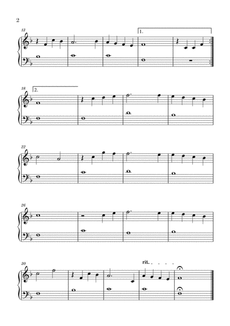 You Raise Me Up Piano Easy Beginner Page 2