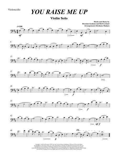 You Raise Me Up Violoncello Solo Two Tonalities Included Page 2