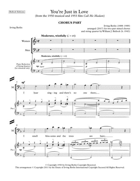 You Re Just In Love Chorus Piano Reduction Page 2