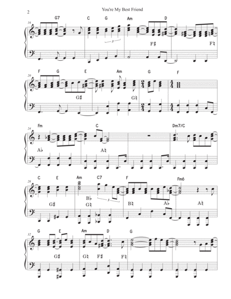 You Re My Best Friend Queen Solo Harp Arrangement Page 2