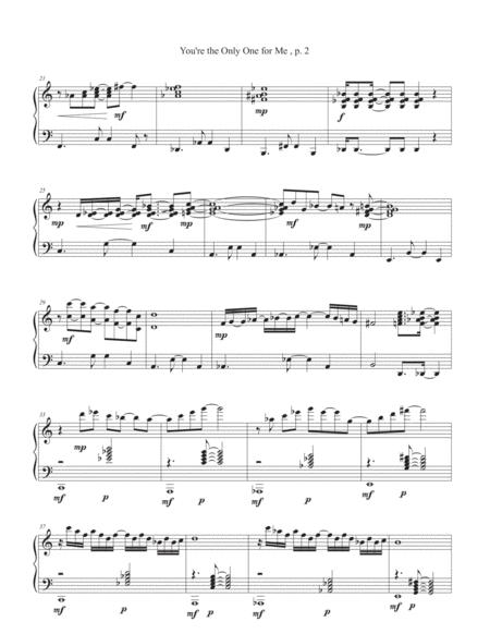 You Re The Only One For Me Solo Piano Page 2