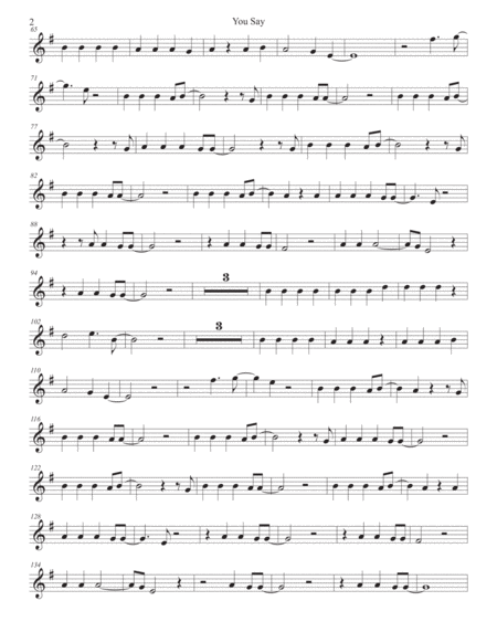 You Say Trumpet Original Key Page 2