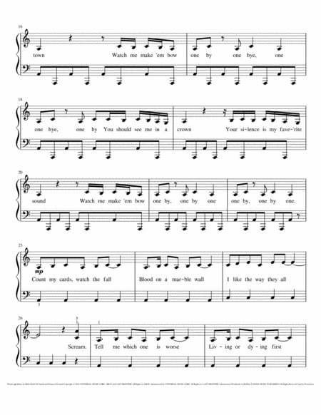 You Should See Me In A Crown Easy Piano Page 2