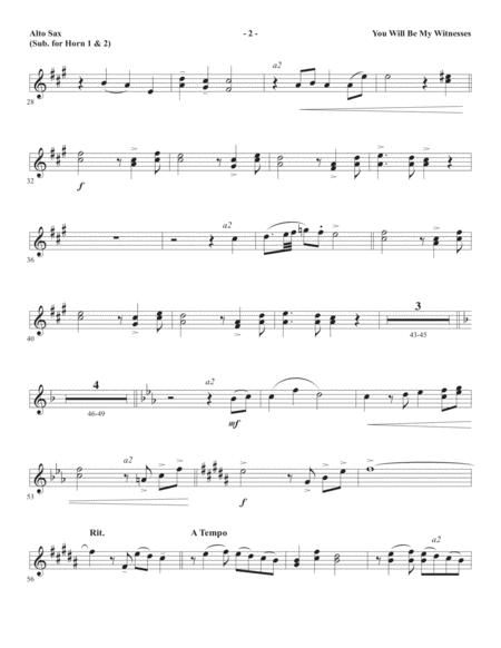 You Will Be My Witnesses Alto Sax 1 2 Sub Horn 1 2 Page 2