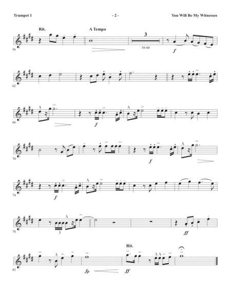 You Will Be My Witnesses Bb Trumpet 1 Page 2