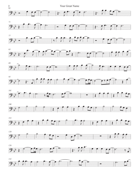 Your Great Name Original Key Cello Page 2
