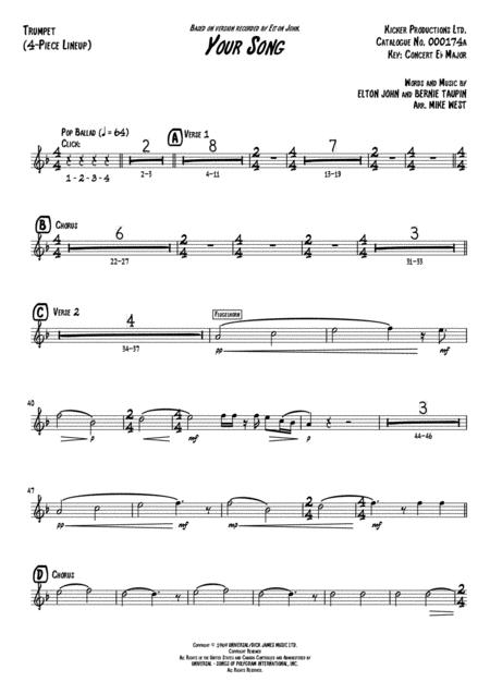 Your Song 4 Piece Brass Section Page 2