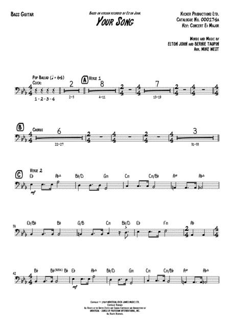 Your Song Bass Guitar Page 2