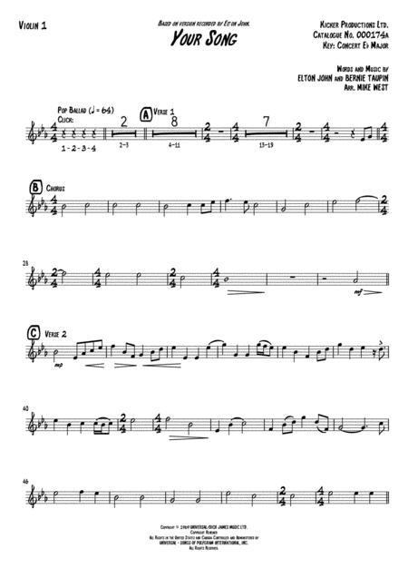 Your Song String Section Page 2