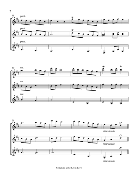 Zarabanda Guitar Trio Score And Parts Page 2