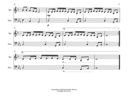 Zum Gali Gali Trumpet And Trombone Duet Page 2