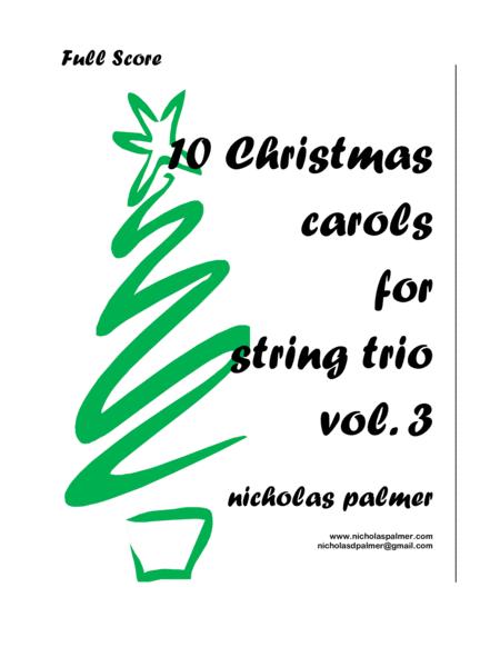 10 Christmas Carol Arrangements For String Trio Vol 3 Sheet Music