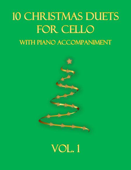 Free Sheet Music 10 Christmas Duets For Cello With Piano Accompaniment Vol 1