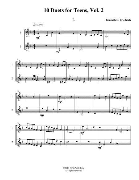 Free Sheet Music 10 Trombone Duets For Teens Vol 2