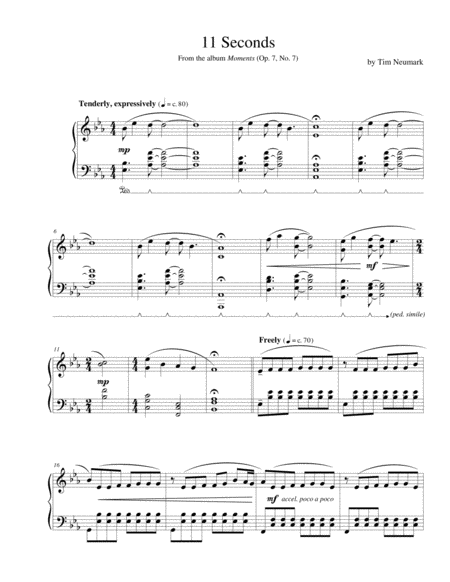 11 Seconds Sheet Music