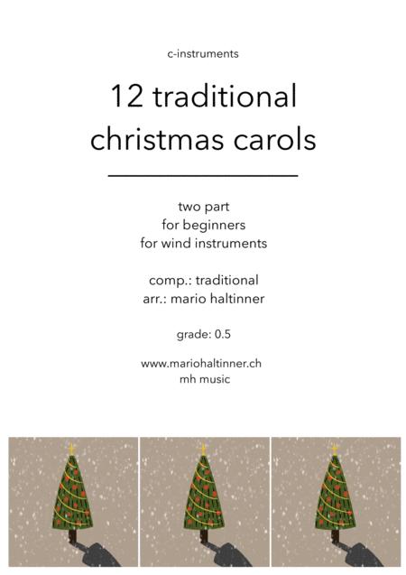 12 Christmas Carols For C Instruments Sheet Music