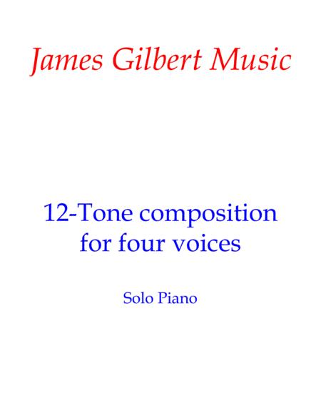 Free Sheet Music 12 Tone Composition For 4 Voices Pn