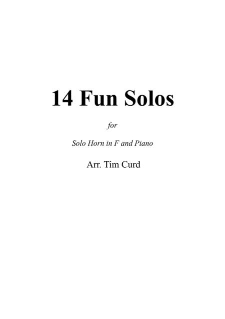 Free Sheet Music 14 Fun Solos For Horn In F And Piano