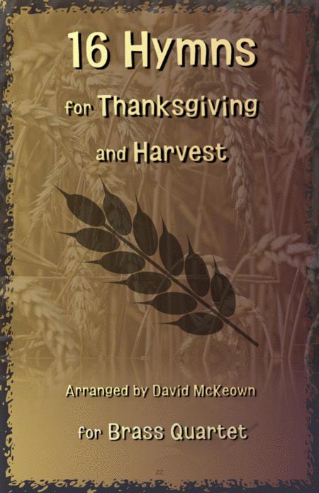 16 Favourite Hymns For Thanksgiving And Harvest For Brass Quartet Sheet Music