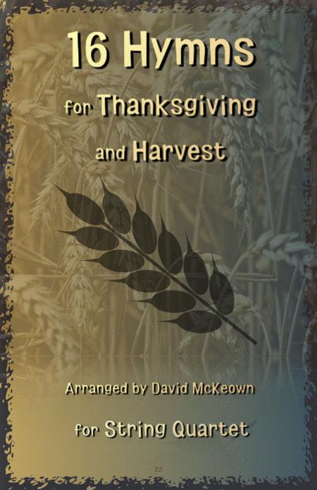 16 Favourite Hymns For Thanksgiving And Harvest For String Quartet Sheet Music