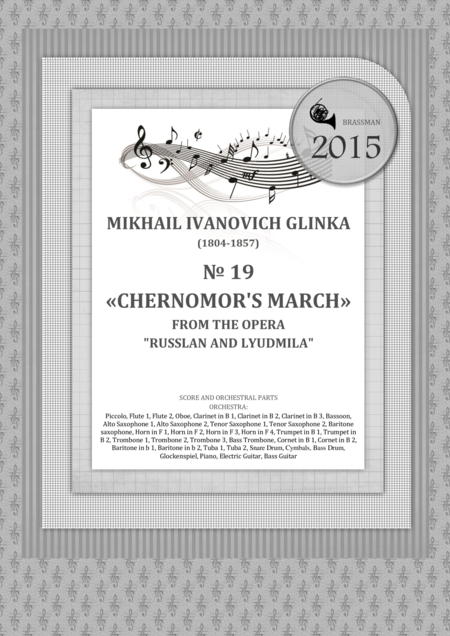 Free Sheet Music 19 Chernomors March From The Opera Russlan And Lyudmila