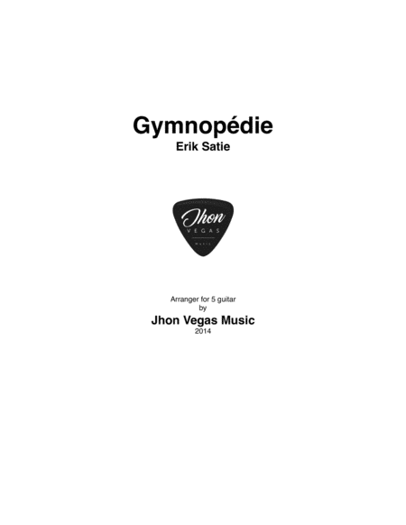 1re Gymnopdie 5 Guitar Version Sheet Music