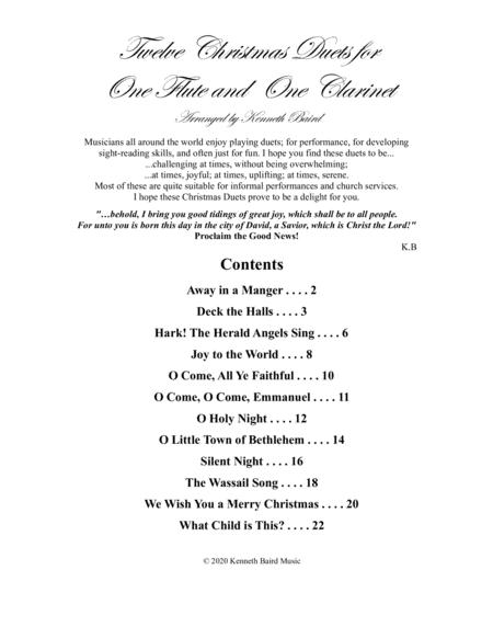 2 Christmas Duets For Flute And Clarinet Sheet Music