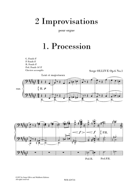 Free Sheet Music 2 Improvisations Op 6