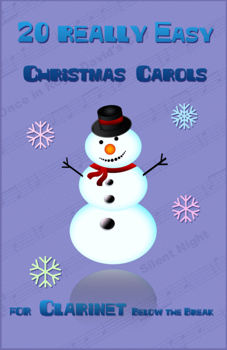Free Sheet Music 20 Really Easy Christmas Carols For Clarinet Below The Break