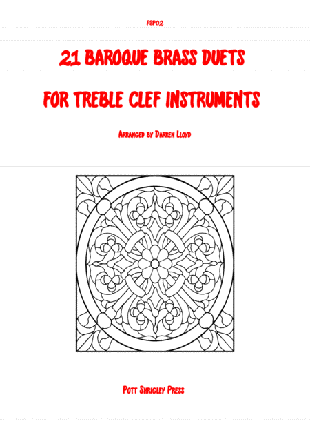 Free Sheet Music 21 Baroque Brass Duets For Treble Clef Instruments