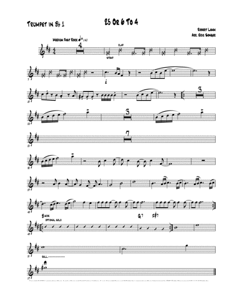 Free Sheet Music 25 Or 6 To 4 For Brass Quintet