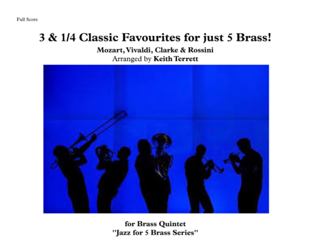 Free Sheet Music 3 1 4 Classics For Brass Quintet Drum Kit Jazz For 5 Brass Series