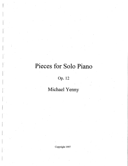 Free Sheet Music 3 Pieces For Piano Op 12