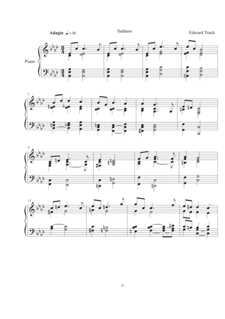 Free Sheet Music 31 Sadness