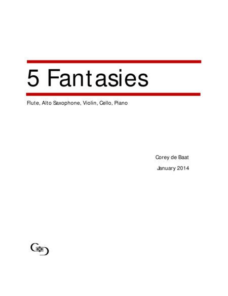 5 Fantasies Sheet Music