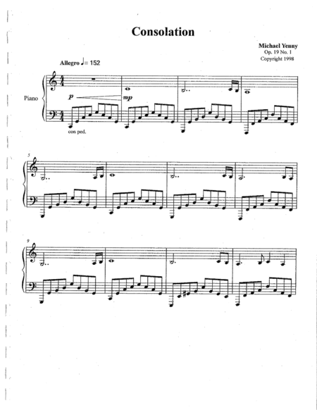 5 Pieces For Piano Op 19 Sheet Music