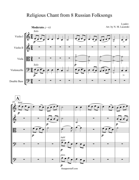 Free Sheet Music 8 Russian Folksongs Religious Chant