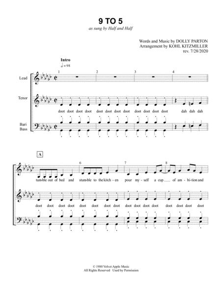 9 To 5 Satb Sheet Music