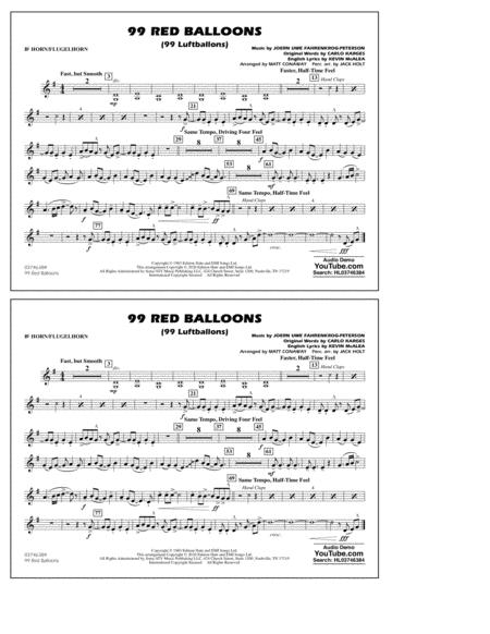 99 Red Balloons Arr Holt And Conaway Bb Horn Flugelhorn Sheet Music