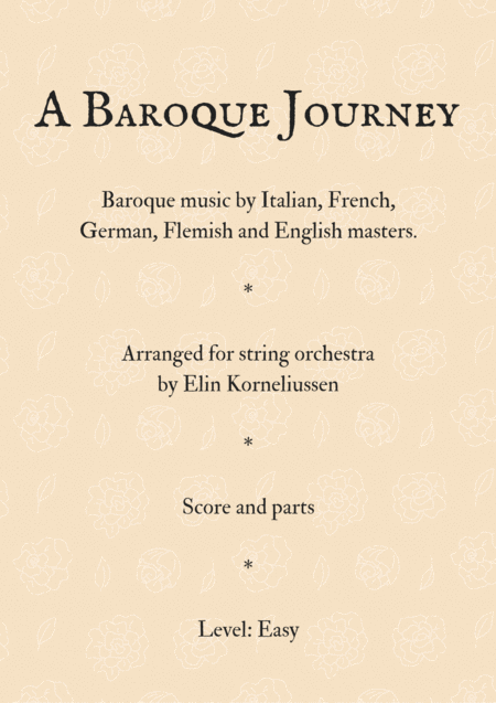 Free Sheet Music A Baroque Journey For String Orchestra