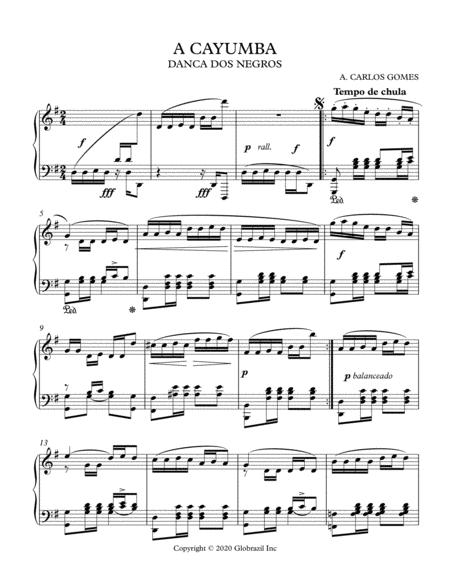 Free Sheet Music A Cayumba