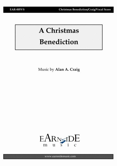 A Christmas Benediction Sheet Music