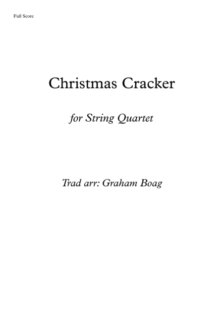 A Christmas Cracker For String Quartet Sheet Music