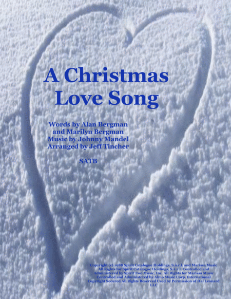 A Christmas Love Song Sheet Music