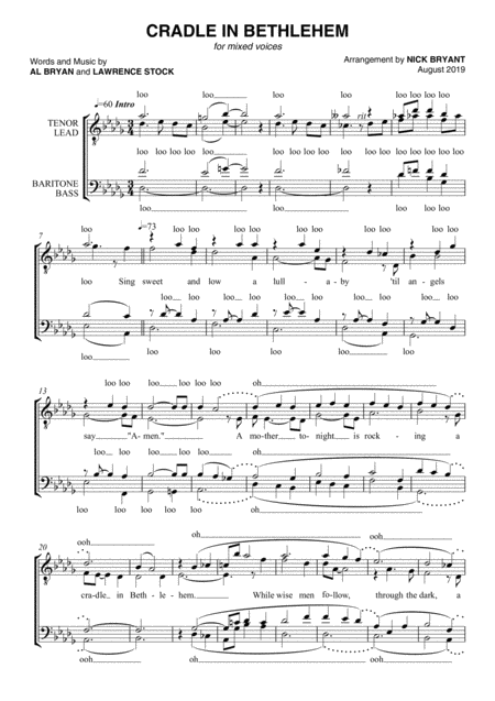 A Cradle In Bethlehem Sheet Music