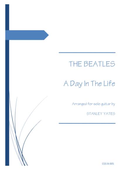 Free Sheet Music A Day In The Life Arrs Yates