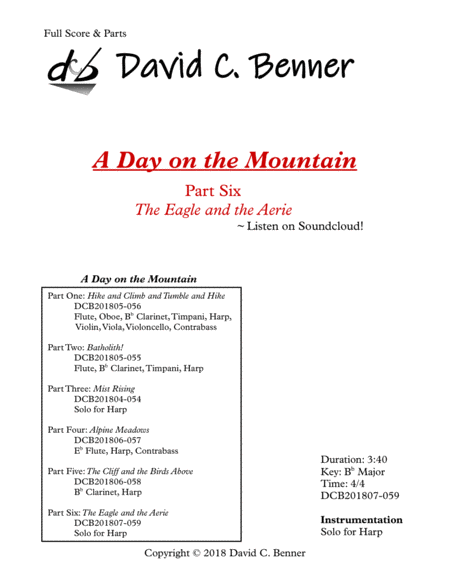 Free Sheet Music A Day On The Mountain Part 6 The Eagle And The Aerie