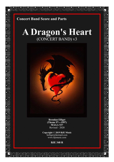 A Dragons Heart Concert Band Score And Parts Pdf Sheet Music