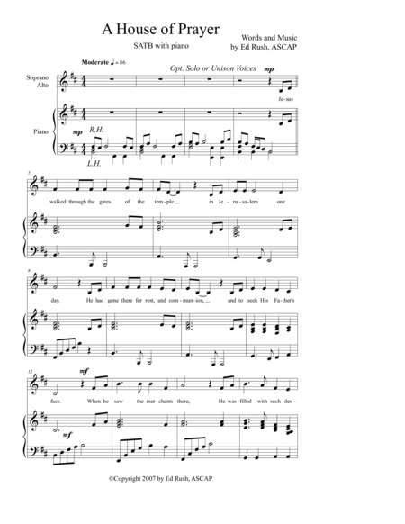 A House Of Prayer Sheet Music