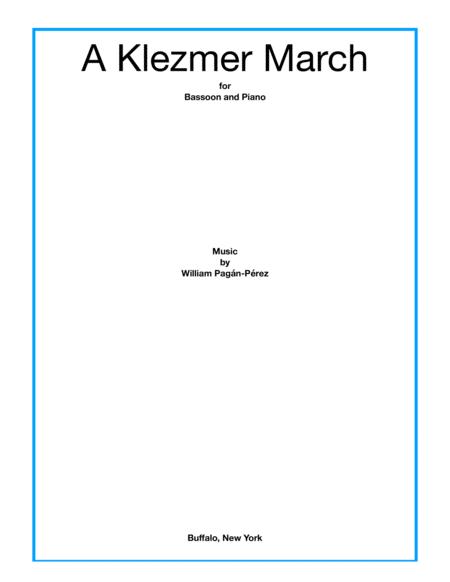 A Klezmer March For Bassoon And Piano Sheet Music